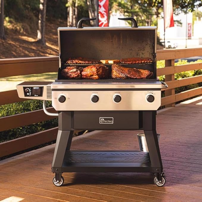 recteq X-Fire Pro 825 Wood Pellet Smoker Grill, Wi-Fi Electric Pellet Grills, Dual Cooking Modes for Hot and Fast + Low and Slow Cooking, Smoke, Sear, & More