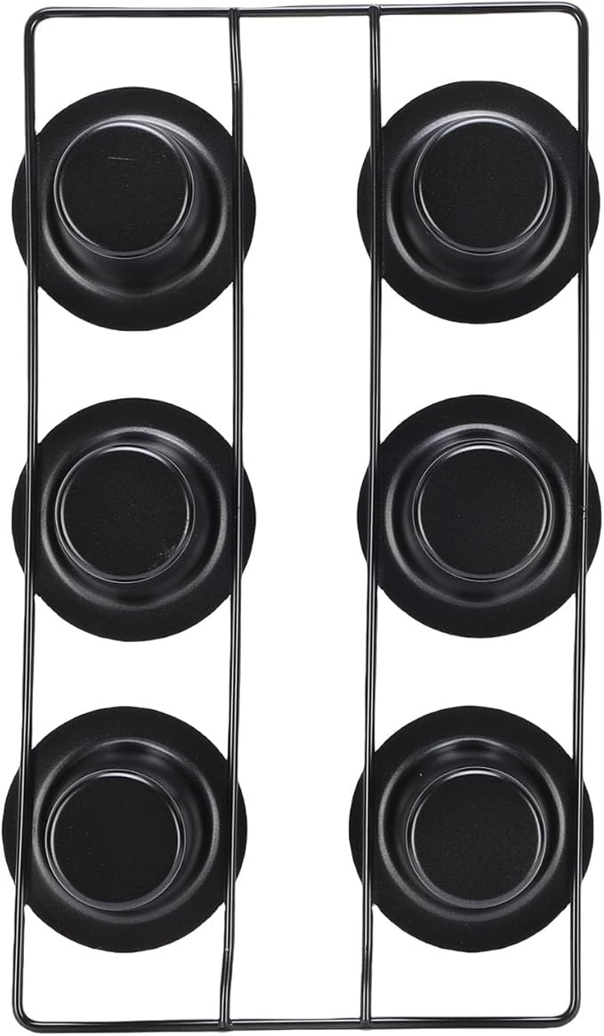 Bewinner 6 Cup Non Stick Popover Pan | Carbon Steel Bakeware for Muffins, Cupcakes & Pudding, Easy, Dishwasher Safe