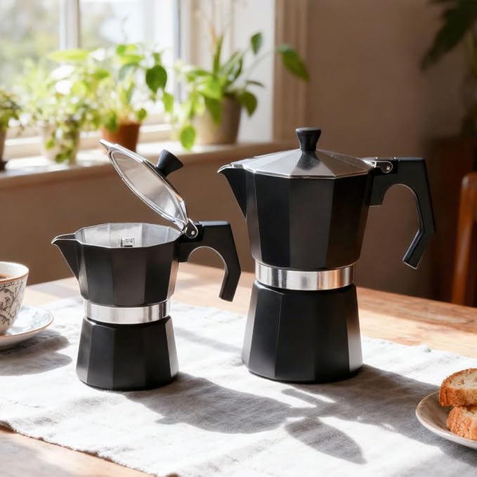 wedrink 9 Cup Stovetop Espresso Maker Aluminium Moka Pot Percolator(450ml)