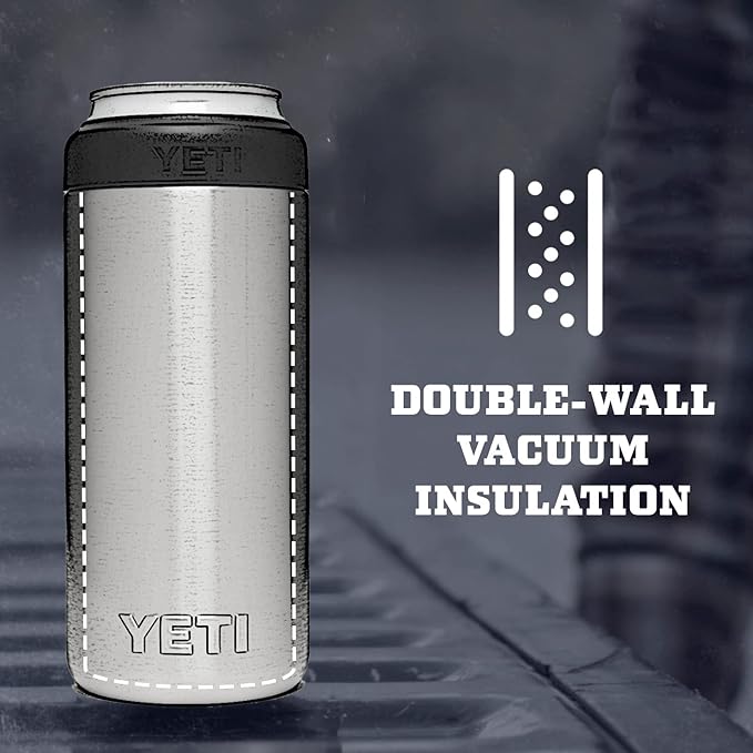 YETI Rambler 12 oz. Colster Slim Can Insulator for the Slim Hard Seltzer Cans, White (NO CAN INSERT)