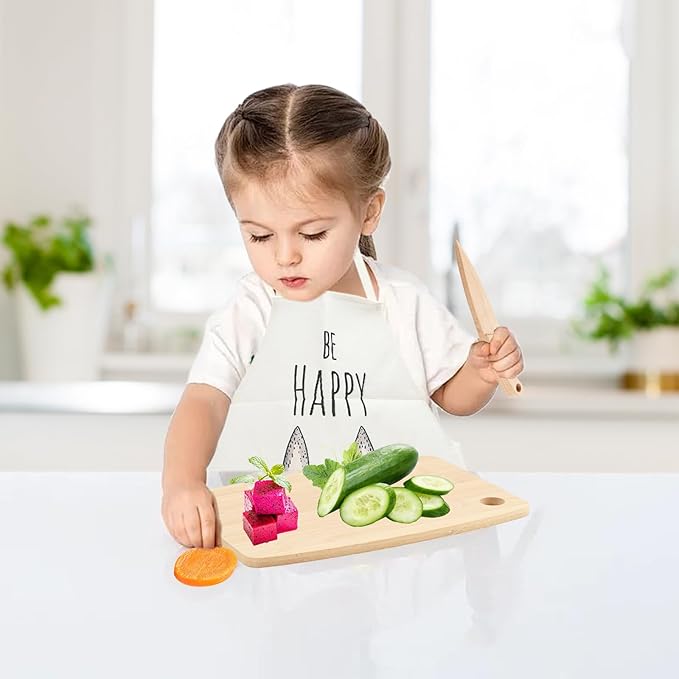 14 Pack Kids Kitchen Tools Set for Real Cooking Montessori Kids Knife and Cutting Board Set Safe for Kids and Toddlers Baking Set Kitchen Accessories