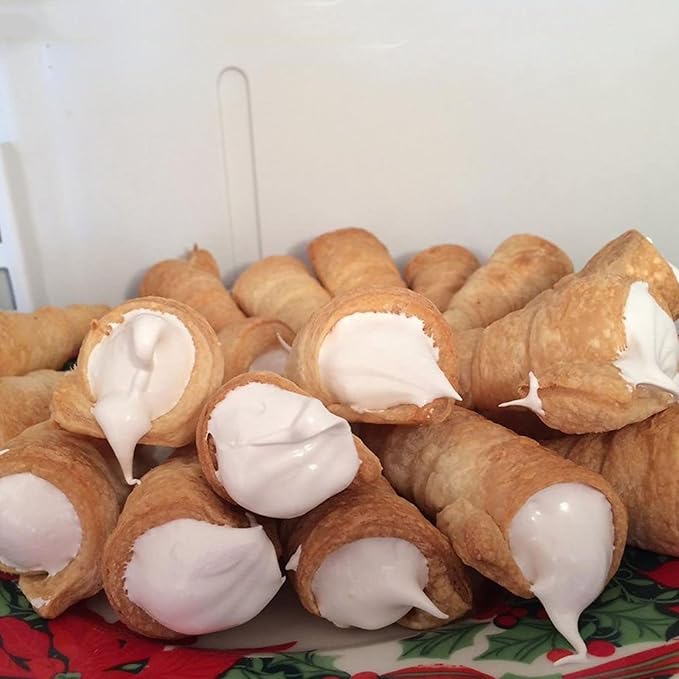 Joyeee 10 Pack Cream Horn Molds - Small & Large, 5 Inch & 3.4 Inch Cream Horn Cones for Breakfast, Tea & Parties