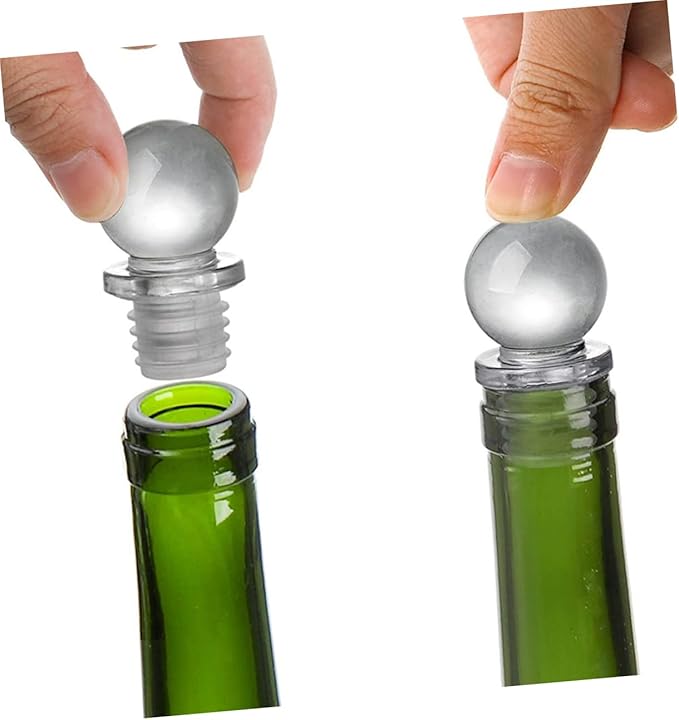 24pcs Glass Ball Wine Stopper Aroma Container Stoppers for Tasting Party Supplies