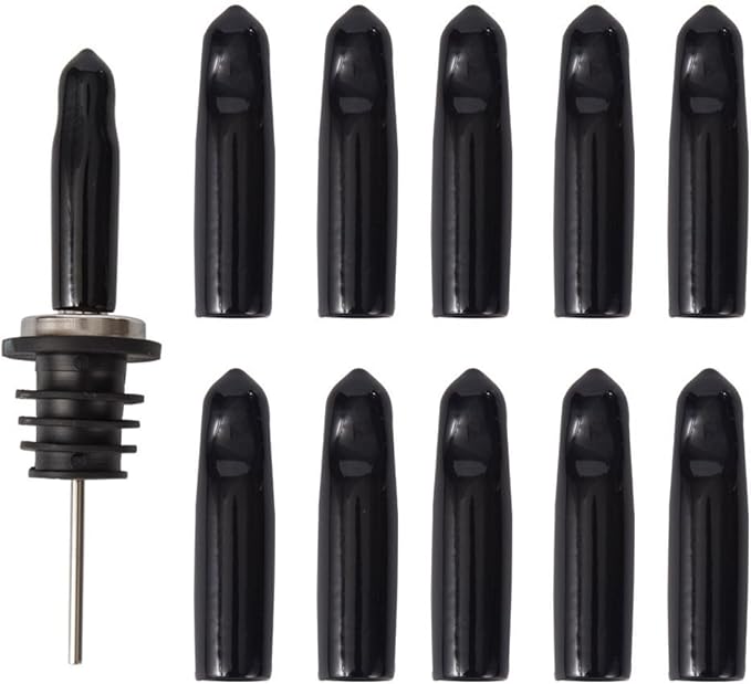 New Designed Liquor Pour Spouts Covers- 10 Pcs Plastic Bottle Pourer Cover Dust Caps (Not Include Pour Spout)