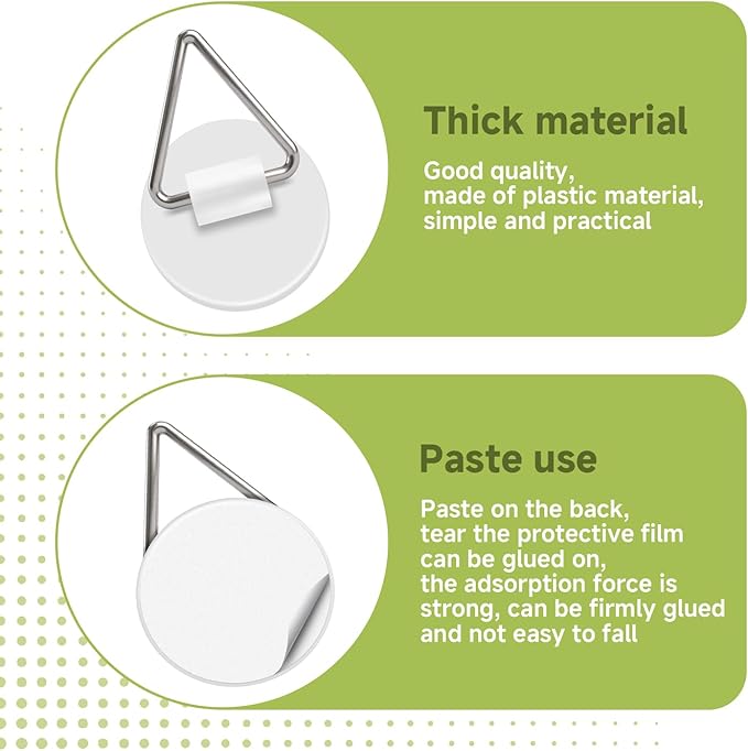 Bilillo 36PCS Adhesive Picture & Plate Hangers, No Nails Wall Hooks, Invisible Heavy Duty Sticky Hanging Hooks for Frames, Plates, Wall Art Decor, No Damage