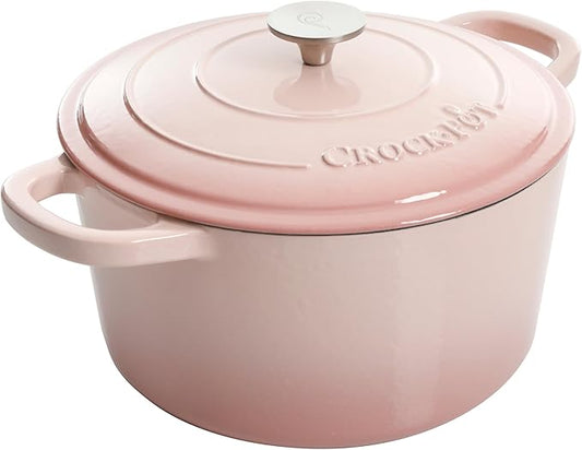 Crock-Pot Artisan Round Enameled Cast Iron Dutch Oven, 7-Quart, Pistachio Green