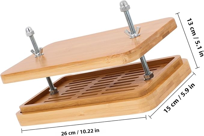 ARTIBETTER Tofu Press 3-layer Home Tofu Maker Kitchen Tool Drip Tray 26x15cm for Homemade Soybean Curd