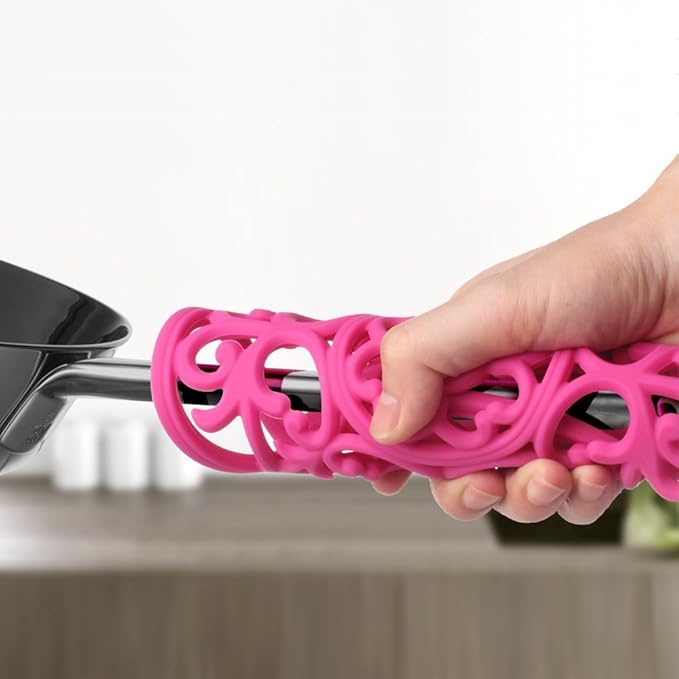 ME.FAN Trivets / Silicone Trivets 3 Pcs Silicone Mats for Hot Dishes / Hot Pots / Hot Pans, Hot Pads to Portect Table and Counter Top - Flexible / Durable / Non Slip (Grey)