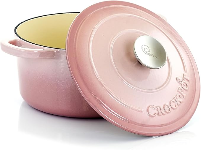 Crock-Pot Artisan Round Enameled Cast Iron Dutch Oven, 3-Quart, Pistachio Green