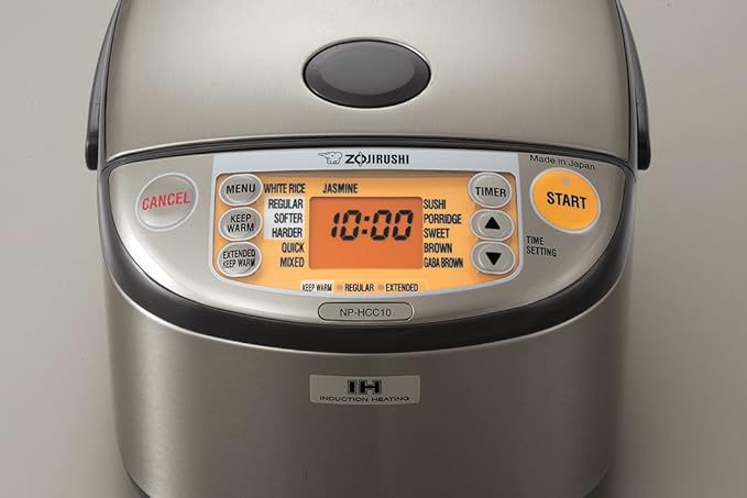 Zojirushi America CV-DCC50XT VE Hybrid Water Boiler And Warmer, 5-Liter, Stainless Dark Brown & Zojirushi NP-HCC18XH Induction Heating System Rice Cooker and Warmer, 1.8 L, Stainless Dark Gray