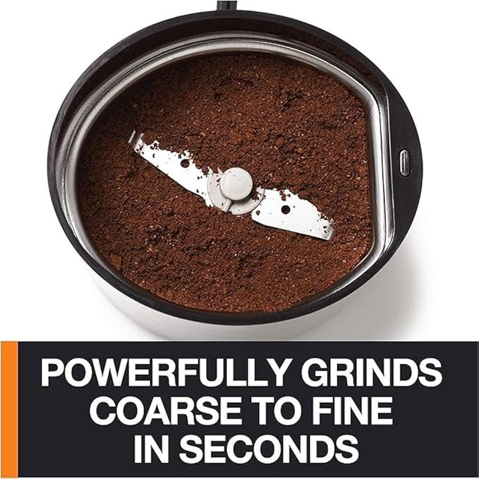 KRUPS Electric Coffee Grinder, Stainless Steel Blades, Black | 3 oz Capacity | 200W Motor | For Coffee Beans, Herbs & Nuts | Pack of 2