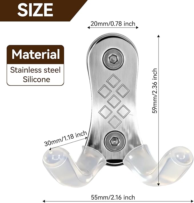 Espresso Accessories Kit Stainless Steel Magnetic Portafilter Holder, Universal Espresso Stand with Adhesive Patch Compatible with Breville, Ninja Luxe Cafe, Rancilio & 51/53/58mm Portafilters