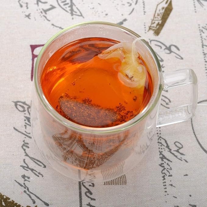 400 PcsTea filter bag, 100% natural wood pulp paper material, disposable tea soaking device, empty tea bag with drawstring, for loose leaf tea (3.5 x 2.75 inches)