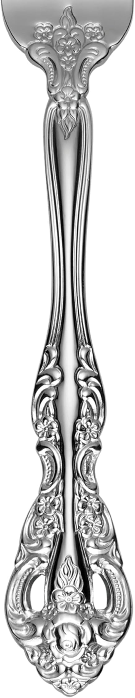 Oneida Silverware Set, Michelangelo Fine Flatware Dinner Fork Set, Service For 4, 18/10 Stainless Steel, Rust Resistance, Dishwasher Safe, Home And Kitchen Utensils Sets, Forks (Silver, 4 Piece)