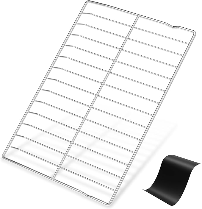 Upgraded 304 Stainless Steel WPW10282492 W10282492 Oven Rack Compatible with Whirlpool Range Oven Stove Wire Rack PS2377663 AP4511708 Y0R01003011 Y0R01003211 Gas Range Oven Rack w/Oven Rack Liner