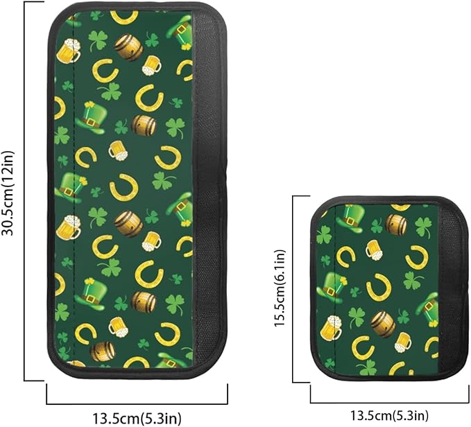 St. Patrick's Day Refrigerator Door Handle Covers Set of 6, Irish Holiday Beer Party Saint Patrick's Day Decor Kitchen Appliance Gloves for Fridge Dishwashers Microwave, Green