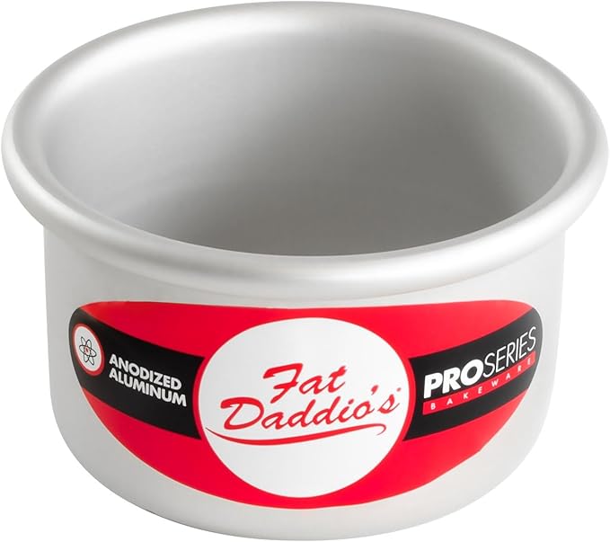 Fat Daddio's PCC-32SET Anodized Aluminum Round Cheesecake Pan with Removable Bottom, 3 x 2 inch, Set of 2