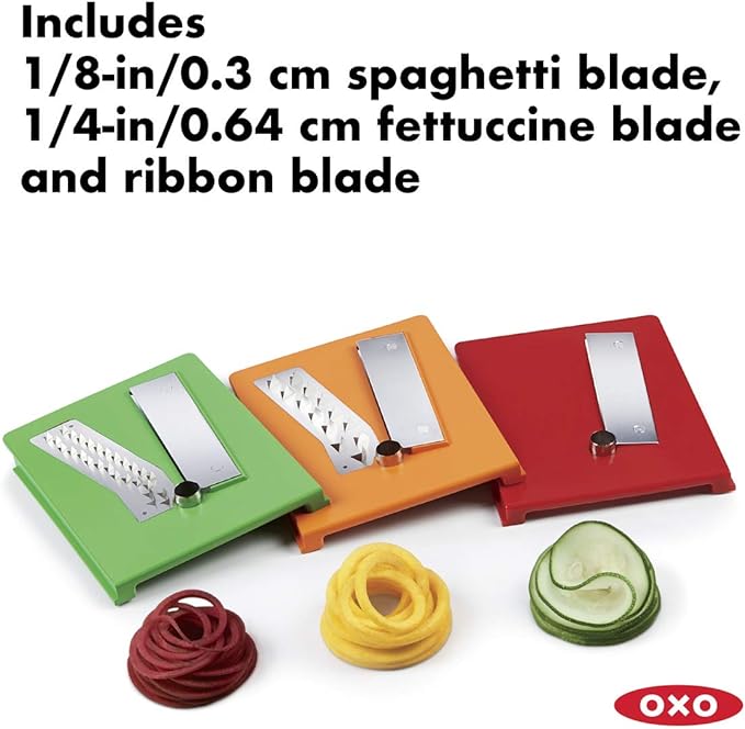OXO Good Grips 3-Blade Tabletop Spiralizer with StrongHold Suction