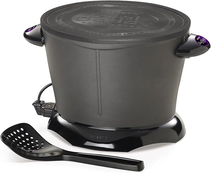 Presto 05450 DualDaddy Electric Deep Fryer, Black