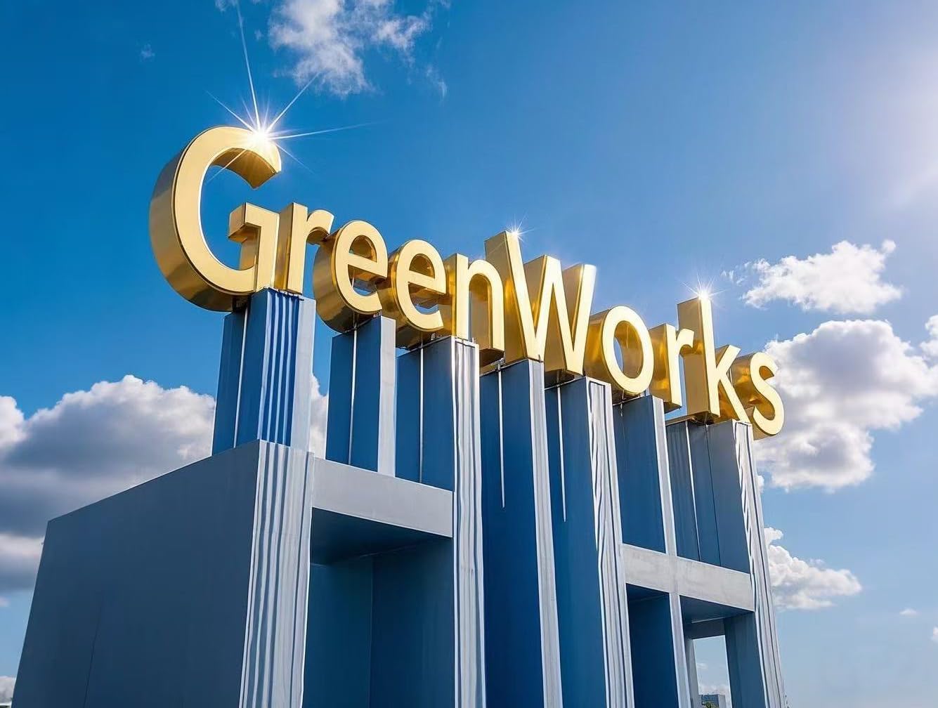 GreenWorks 100 Count 8 Inch Square Compostable Plates, Heavy Duty Bagasse and Bamboo Fiber Disposable Paper Plates