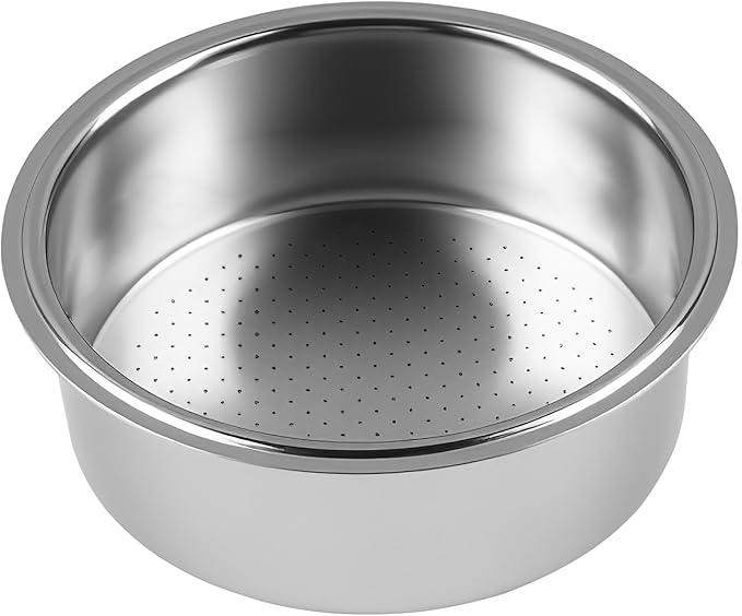 51mm Portafilter Basket, Double Cup Espresso Filter and Stainless Steel Filter Basket, Espresso Machine Parts Casabrews Compatible with Portafilter Replacement for Coffee Enthusiasts