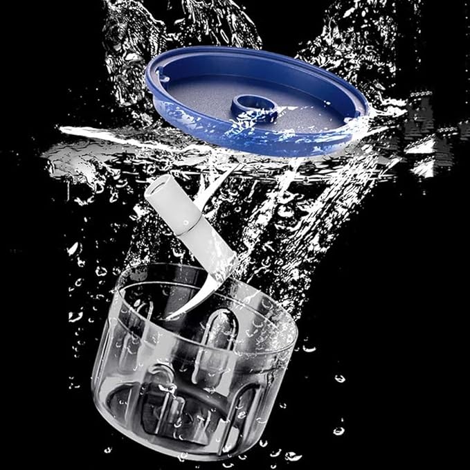 Electric Garlic Chopper, Mini Portable Veggie Chopper, 2026 New Small Garlic Chopper Mincer, USB Rechargeable, Wireless Veggie Grinder, For Mashing Onion, Garlic, Chili, Ginger (2*White, 3 blades)