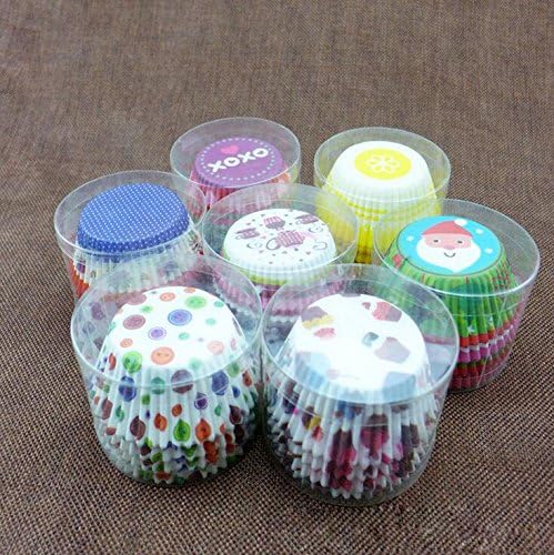 500 Packs Random Colorful Premium Greaseproof Cupcake Liners No Muffin Pan Needed Cupcakes