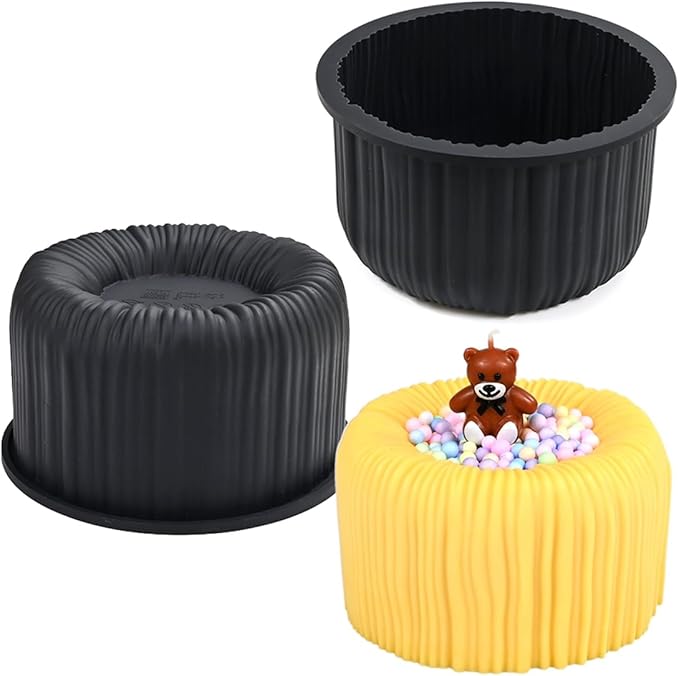 3D Silicone Mold, Cup Shape Non-stick Large Chocolate Baking Tray for Mousse Cake, Dessert, Truffle, Pastry, Jelly, Pudding (H_ Cup)