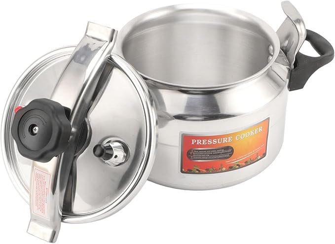 Asixxsix Asixxsix Aluminum Pressure Cooker, Explosion Proof Large Capacity Pressure Canner, Stovetop Cooker with Compound Bottom Easy Open Close for Gas Electric Flat Top Stoves (9L) (9L)