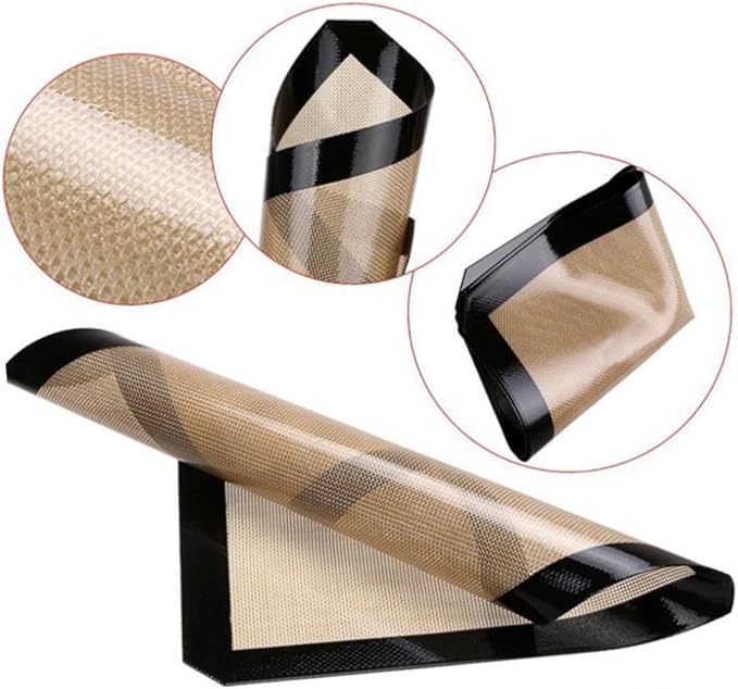 Cabilock 4pcs Silicone Baking Mats Nonstick Oven Liners for Cake Pastry Cookie Baking Easy to Clean for Roasting Meat and More