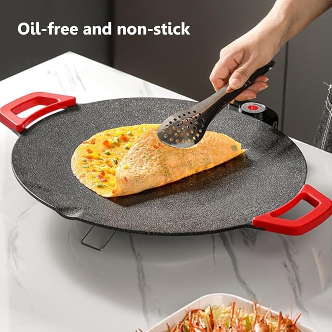 Smokeless Indoor Electric Grill & Nonstick Griddle – Compact, Fast-Heating Tabletop Grill for Steaks, Burgers, Pancakes, BBQ, and Everyday Indoor Cooking (Shallow)