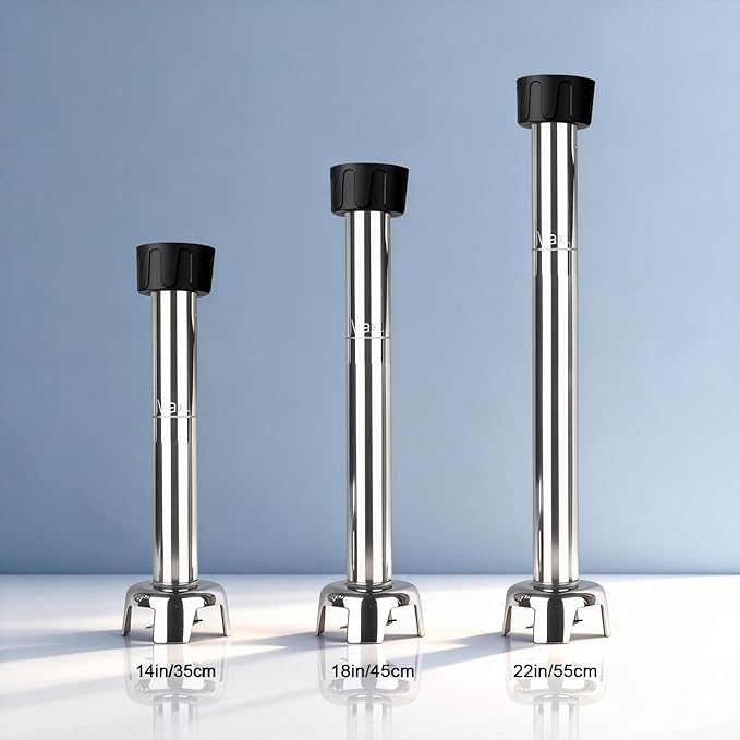 VONCI 22inch Commercial Immersion Blender Detachable Shaft, 500W & 750W Compatible, Stainless Steel Removable Shaft.