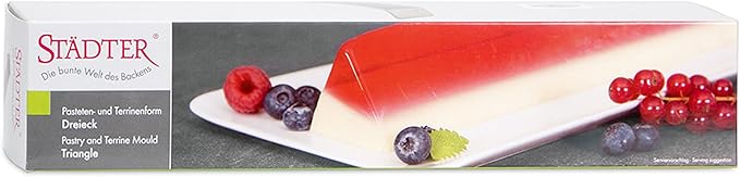 Staedter Triangle Pastry and Terrine Mould, Silver