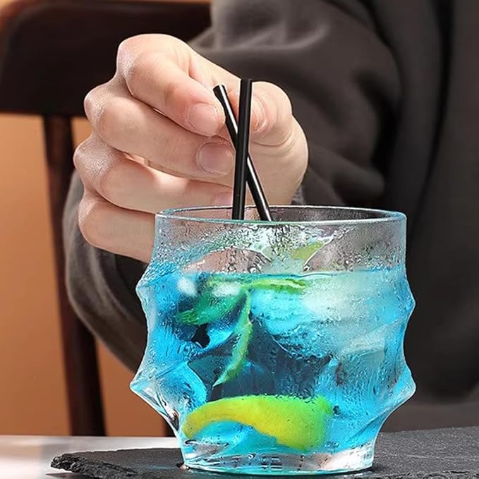 Coffee Stirrers Sticks, 400 Cocktail Bar Straws for Drinks - Drink Stirrers - Short Coffee Stir Straws - Black Mini Bar Cocktail