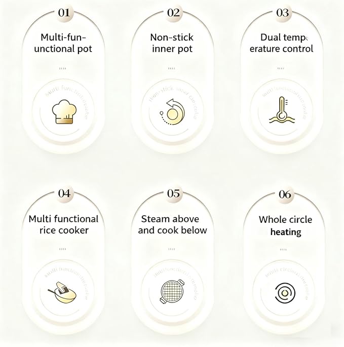 Versatile 2.5L Real Capacity Non-stick Electric Hot Pot Multicooker Glass Lid with Steamer Electric for Steaming, Boiling Stewing hotpot pots electric cooking ramen cooker Dorm