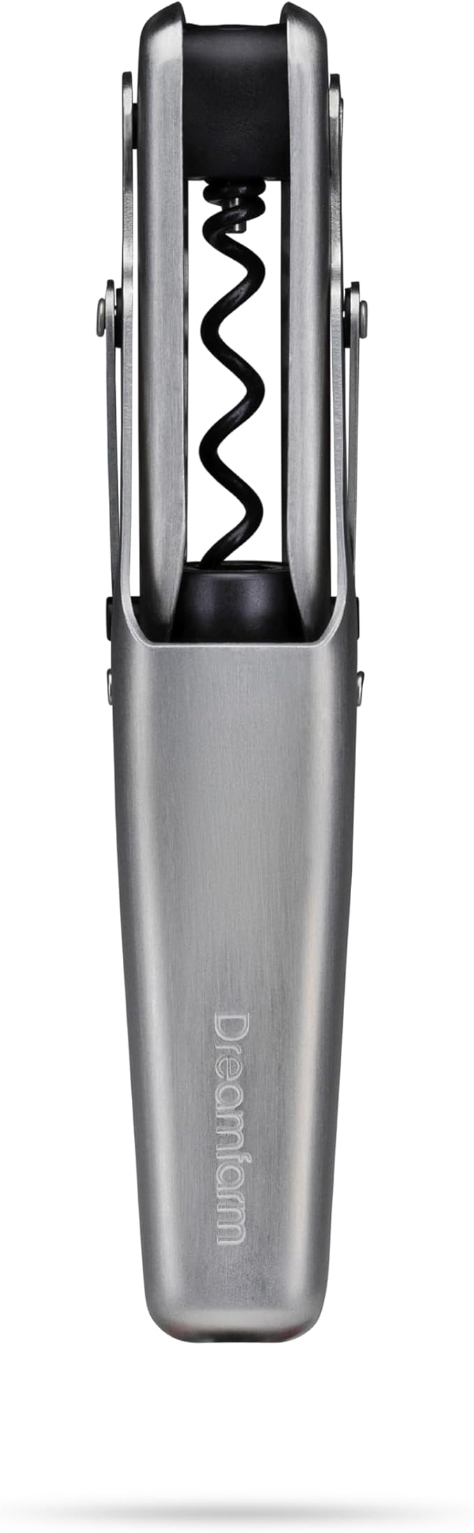 Dreamfarm Winopen Automatic Pocket Wine Corkscrew, Space-Saving Wine Opener with Foil Cutter - Stainless Steel