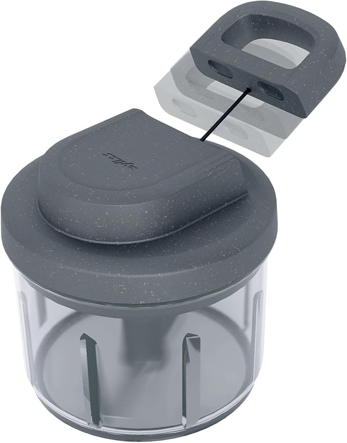Zyliss Easy Pull Food Chopper and Manual Food Processor - Hand-Held Slicer & Dicer for Fruits & Vegetables - Easy Pull Manual Food Chopper - Cooking Gadgets & Kitchen Essentials - Easy Pull 3.0