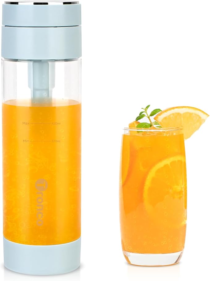 Tronco Reusable Carbonating Bottle – BPA-Free PET Plastic Sparkling Water Bottle, Compatible with Portable Soda Makers, Perfect for Travel, Sports & Home