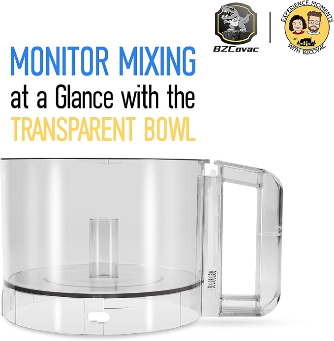 3-Quart Clear Cutter Bowl (112203) and Polycarbonate Lid (106458S), Compatible with Robot Coupe R2 Series Food Processors