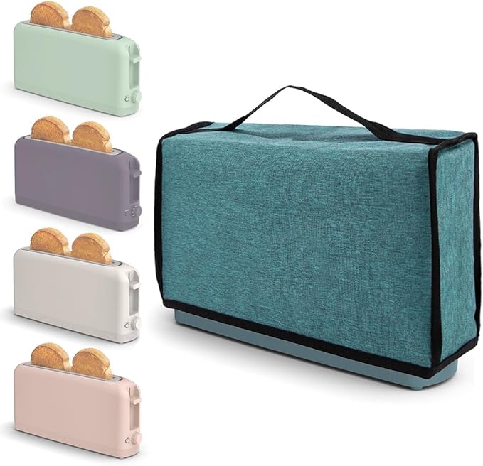 Cover for Bella 2 Slice Slim Toaster,Heat-Resistant Dustproof Waterproof Kitchen Heavy Protection Appliances Case Covers with Handle,for Bella 2 Slice Slim Toaster,Women/Mother's Day Gift (Green)
