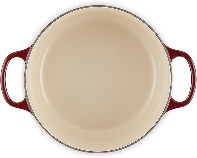 Le Creuset Enameled Cast Iron Signature Round Dutch Oven, 4.5 qt., Garnet