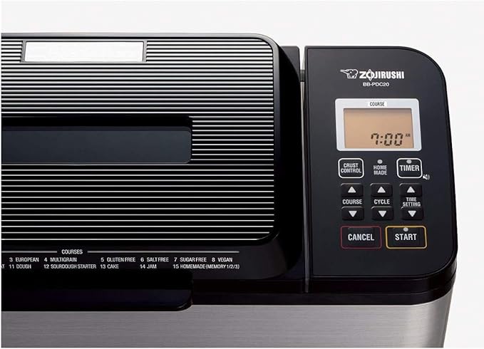 Zojirushi NW-JEC10BA Pressure Induction Heating (IH) Rice Cooker & Warmer, 5.5-Cup, Made in Japan & BB-PDC20BA Home Bakery Virtuoso Plus Breadmaker, 2 lb. loaf of bread, Stainless Steel/Black
