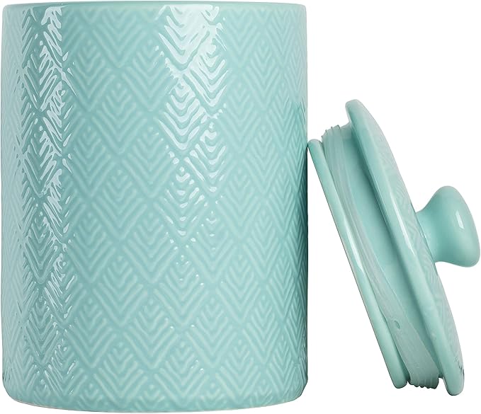 10 Strawberry Street CAN BLU Kitchen Canister Set, Set of 3, Marquis Blue