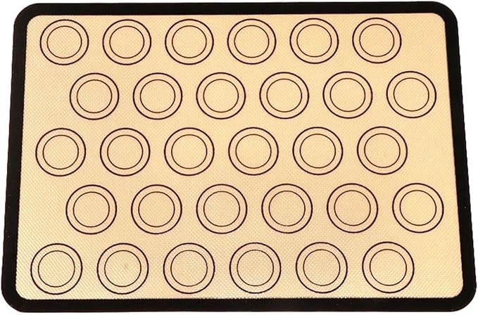 1 Piece Silicone Baking Mat Non Stick Heat Resistant Oven Liner Sheet for Cookie Macaron Bread Tool(Black 42x29.5cm)