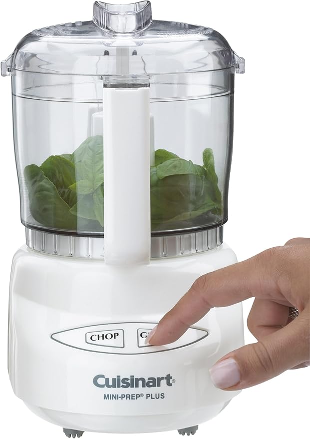 Cuisinart Mini-Prep Plus Food Processor,24-Ounce Mini Food Processor to Chop Herbs,Vegetables,and Hard Cheese,24-Ounce Work Bowl,Reversible Stainless Steel Blade,DLC-2A,White,(Pack of 6)