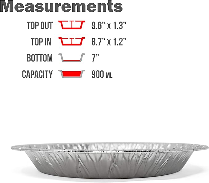 Fig & Leaf (360 Pack) Premium 9-Inch Pie Pans l Disposable Aluminum Foil l Heavy-Duty l Tin Plates for Tart Quiche Pies