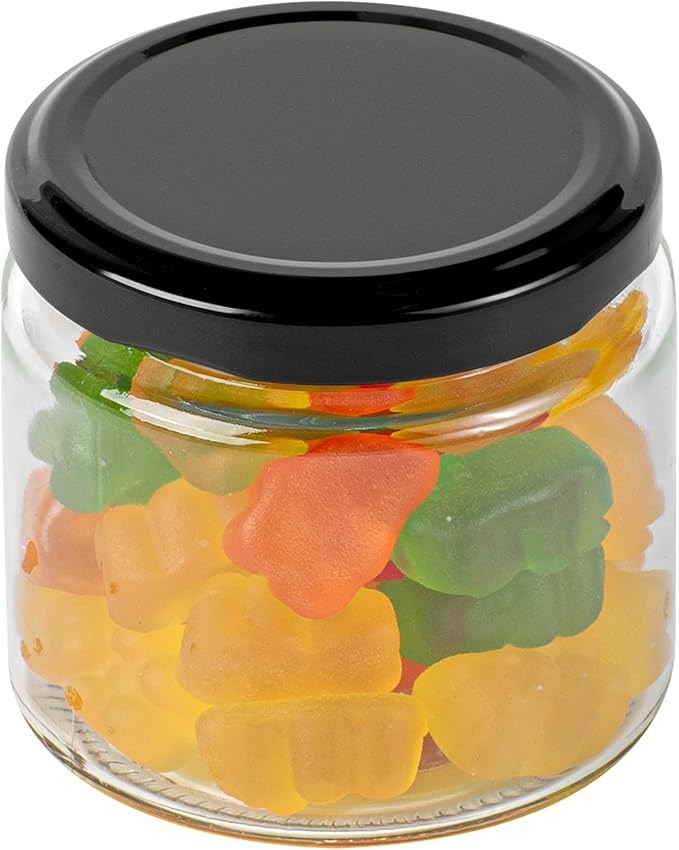 Restaurantware 10 Pack Of Glass Jars, 6 Oz Durable Glass Jars With Lids, Small Mason Jar For Food Reusable Hot And Cold Friendly, For Restaurants And Kitchens, Clear Storage Jar
