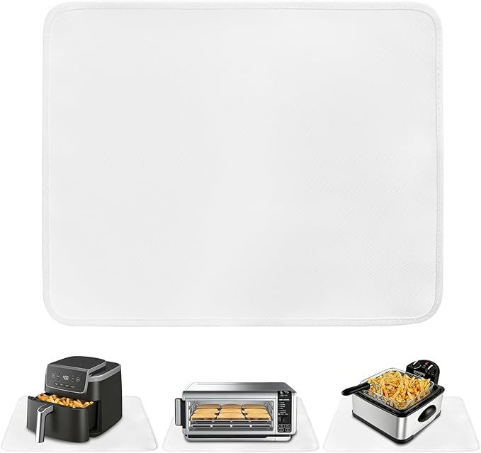 Heat Proof Mat 21x24in, Wide Hot Pads for Counter Top Heat Protection, Under Oven and Air Fryer Mat, Appliance Protector