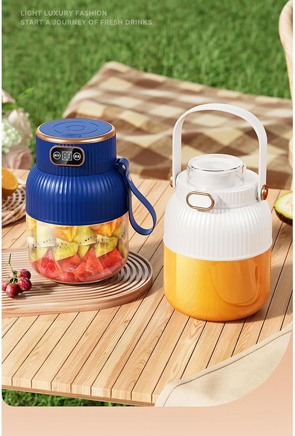 Portable Blender,Portable Blender for Shakes and Smoothies, Personal Size High Speed Blender,21oz USB C Rechargeable Blender for Travel/Picnic/Office/Gym/Sport (BLUE)