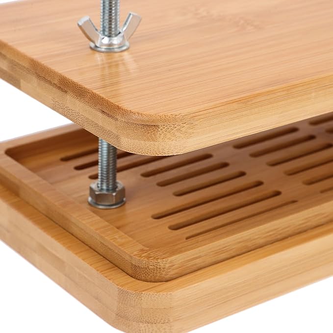 Gatuida Tofu Press and Drainer with Three-layer Drip Tray 26x15cm Adjustable Pressure Tofu Maker Mold for Homemade Bean Curd Kitchen Tool